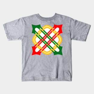 Red, Green & Gold Merlin's Knot Kids T-Shirt